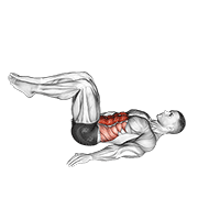Animación de reverse crunch
