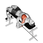 Animación de cable decline one arm press