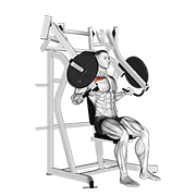 Animación de lever incline chest press