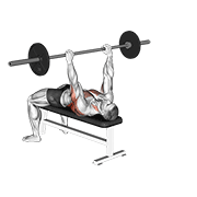 Animación de barbell bent arm pullover