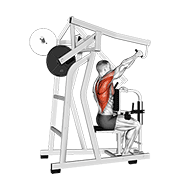 Animación de lever one arm lateral high row