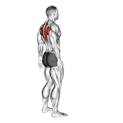 Animación de upper back stretch