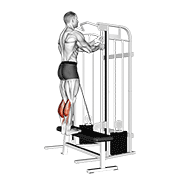 Animación de cable standing calf raise