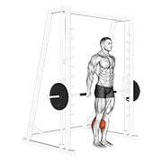 Animación de smith reverse calf raises
