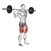 Animación de barbell lateral lunge