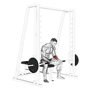 Animación de smith seated wrist curl