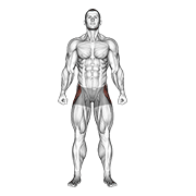 Animación de straight leg outer hip abductor