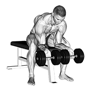 Animación de dumbbell finger curls