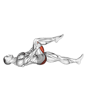 Animación de leg up hamstring stretch