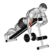 Animación de dumbbell one arm reverse spider curl