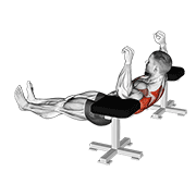 Animación de elbow lift - reverse push-up
