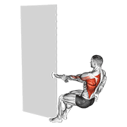 Animación de one arm towel row