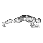 Animación de weighted front plank