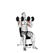 Animación de dumbbell arnold press