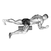 Animación de roller hip stretch