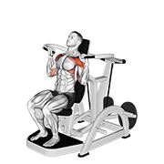 Animación de lever shoulder press v. 3