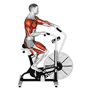 Animación de cycle cross trainer