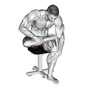 Animación de seated piriformis stretch