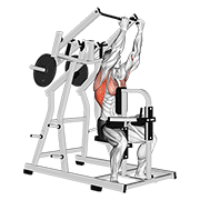 Animación de lever reverse grip lateral pulldown