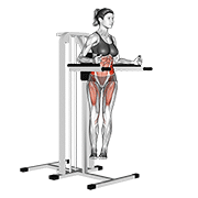 Animación de twisted leg raise (female)