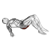 Animación de low glute bridge on floor