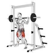 Animación de smith sumo squat