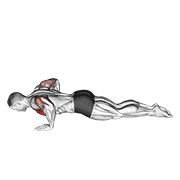 Animación de kneeling push-up (male)