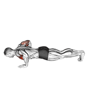Animación de chest tap push-up (male)
