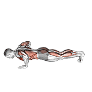 Animación de modified hindu push-up (male)