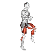 Animación de half knee bends (male)