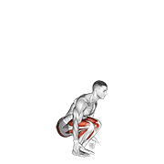 Animación de semi squat jump (male)