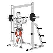 Animación de smith full squat