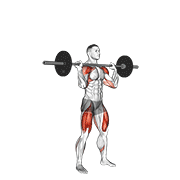 Animación de barbell thruster