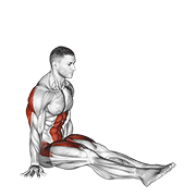 Animación de v-sit on floor