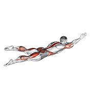 Animación de swimmer kicks v. 2 (male)