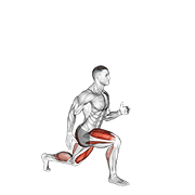 Animación de lunge with jump