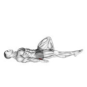 Animación de single leg bridge with outstretched leg